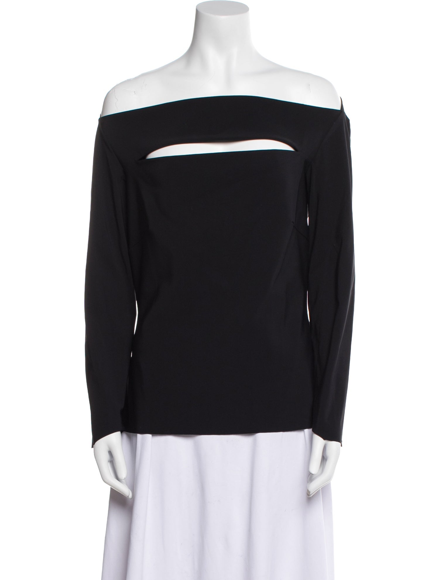 Chiara Boni Off-The-Shoulder Long Sleeve Top