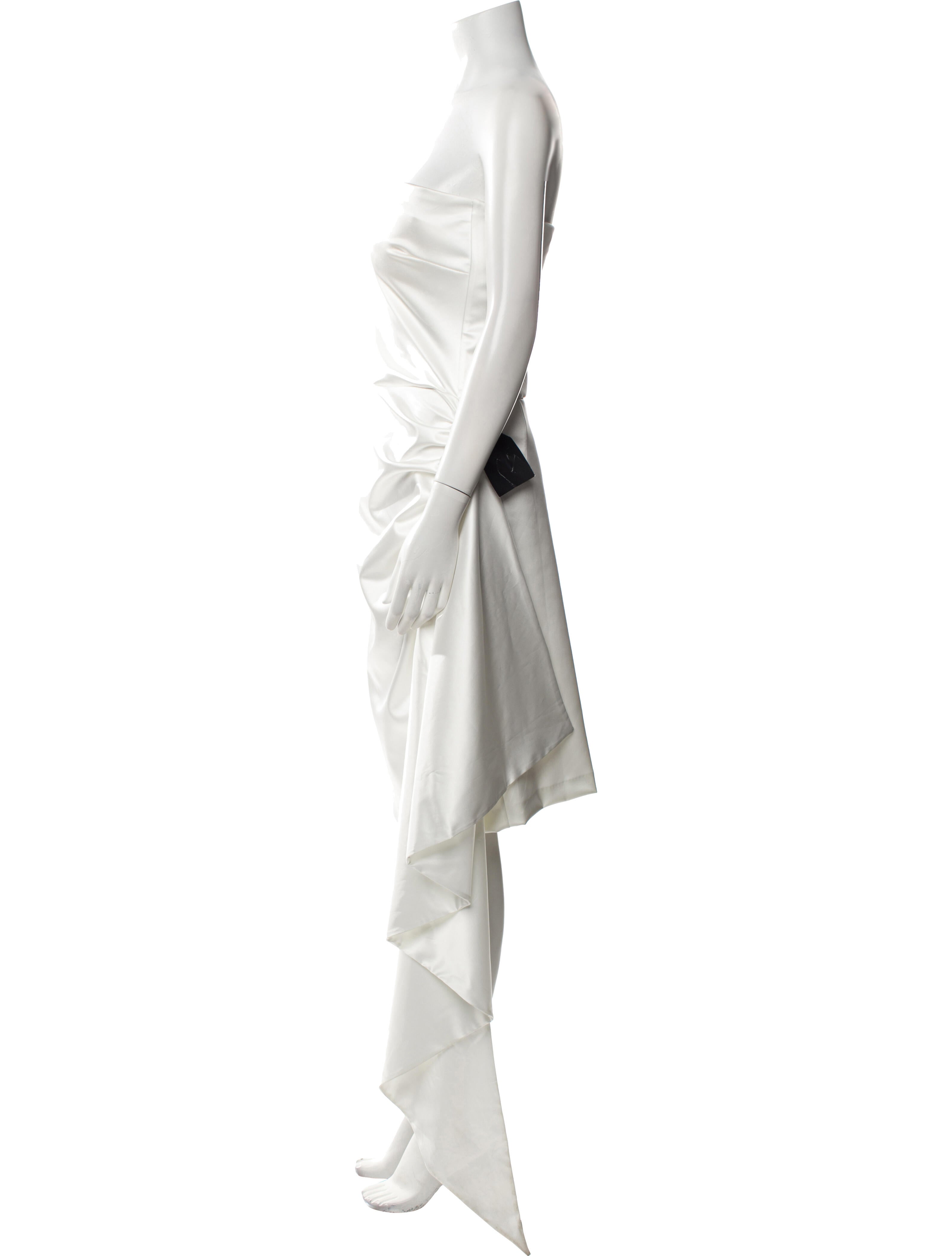 Chiara Boni Strapless Knee-Length Dress