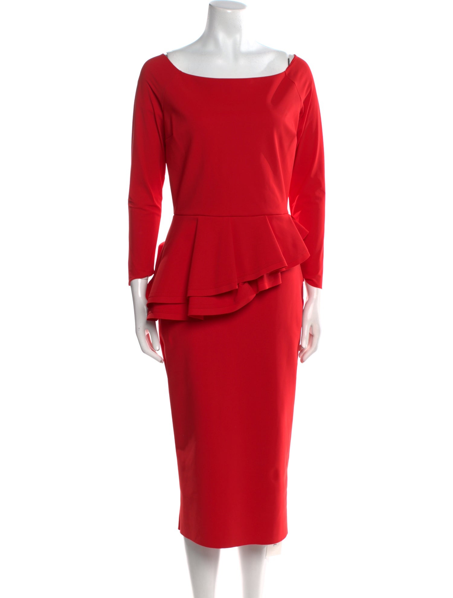 Chiara Boni Bateau Neckline Midi Length Dress w/ Tags