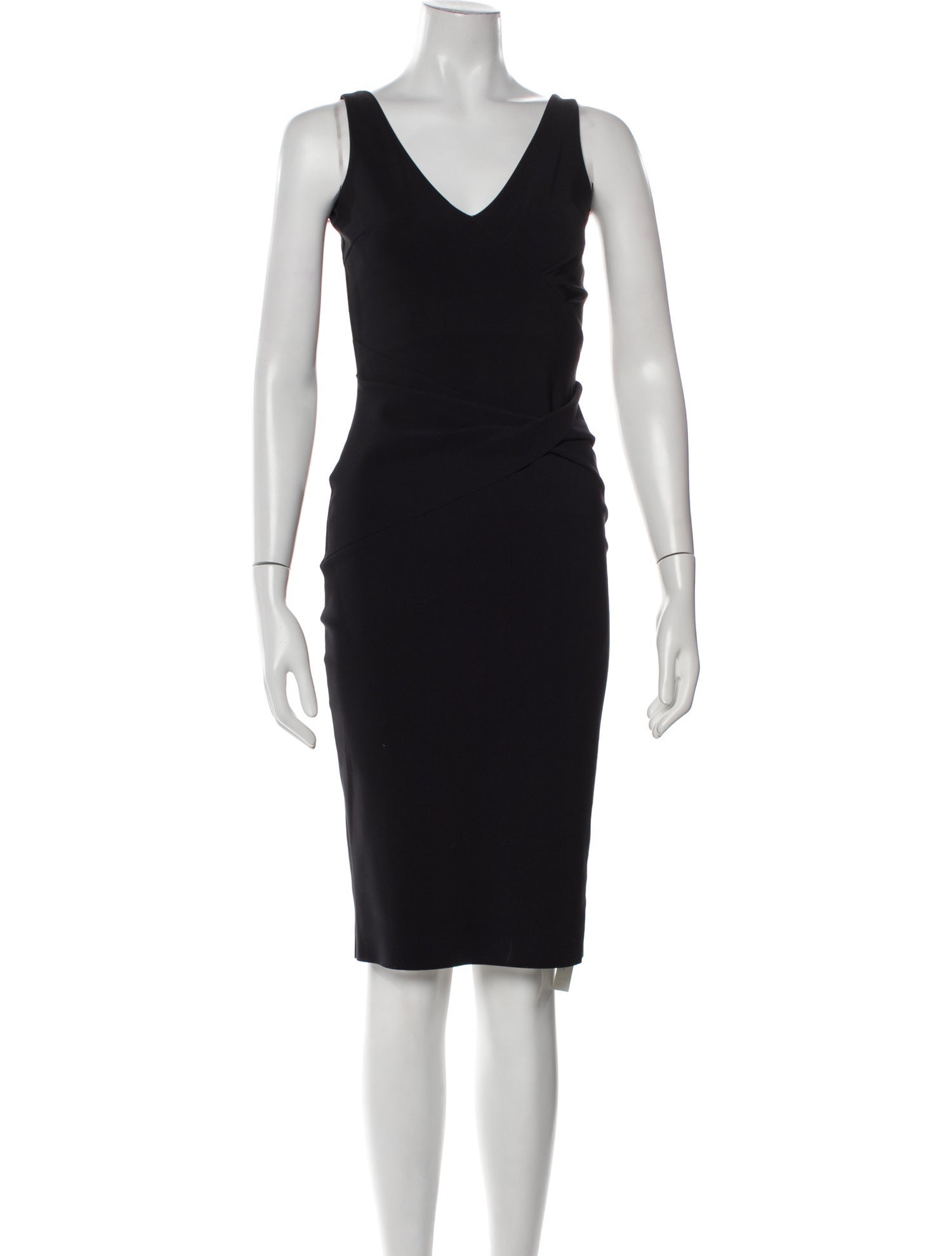 Chiara Boni V-Neck Knee-Length Dress