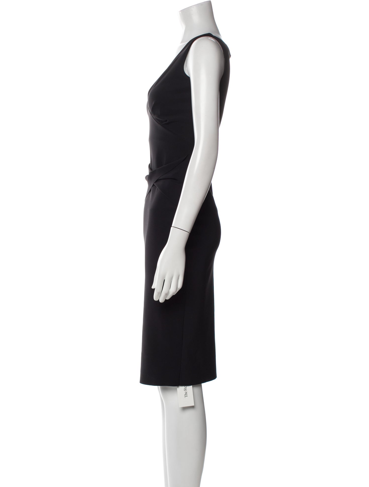 Chiara Boni V-Neck Knee-Length Dress