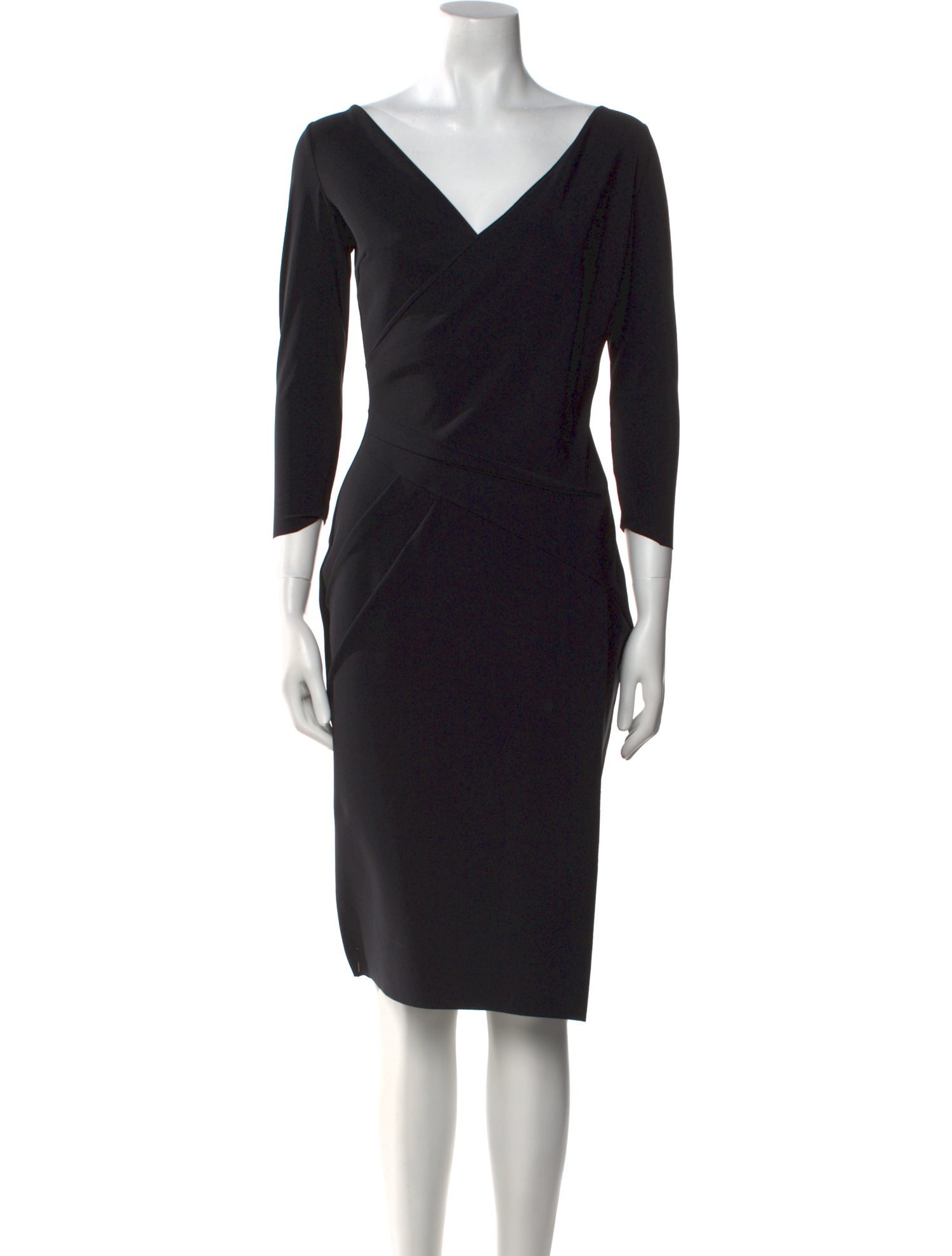 Chiara Boni V-Neck Knee-Length Dress