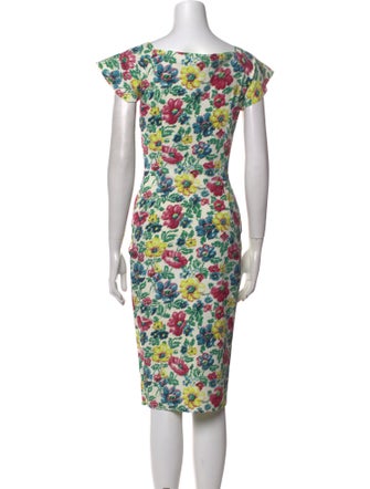 Chiara Boni Floral Print Midi Length Dress