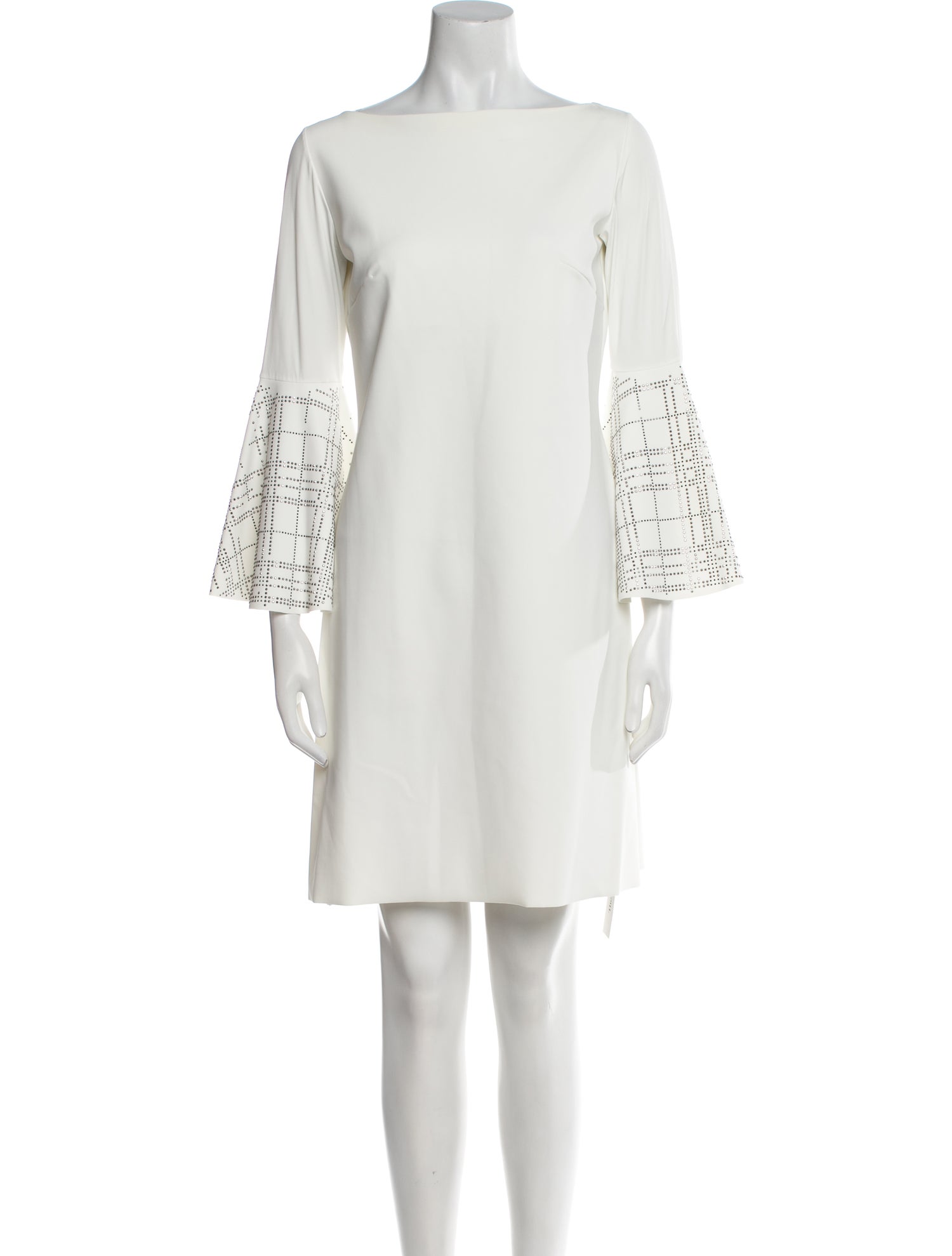 Chiara Boni Bateau Neckline Mini Dress