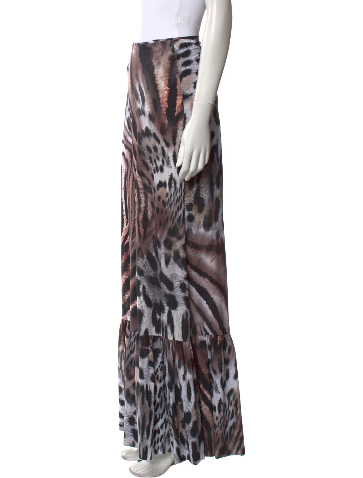 Chiara Boni Animal Print Wide Leg Pants