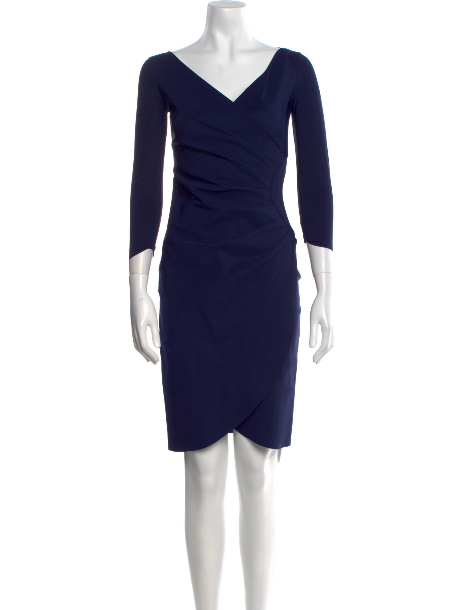 Chiara Boni V-Neck Knee-Length Dress