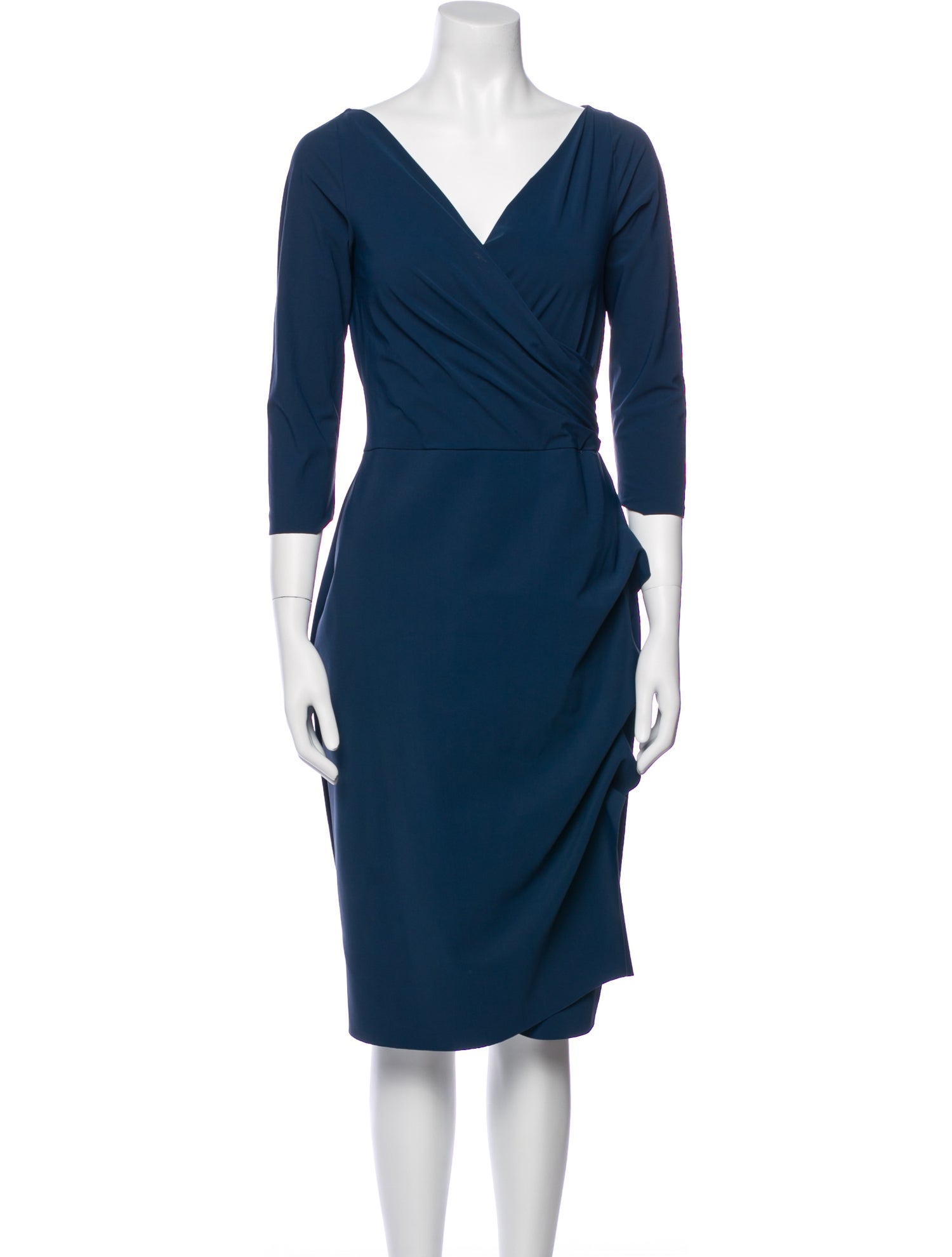 Chiara Boni V-Neck Knee-Length Dress