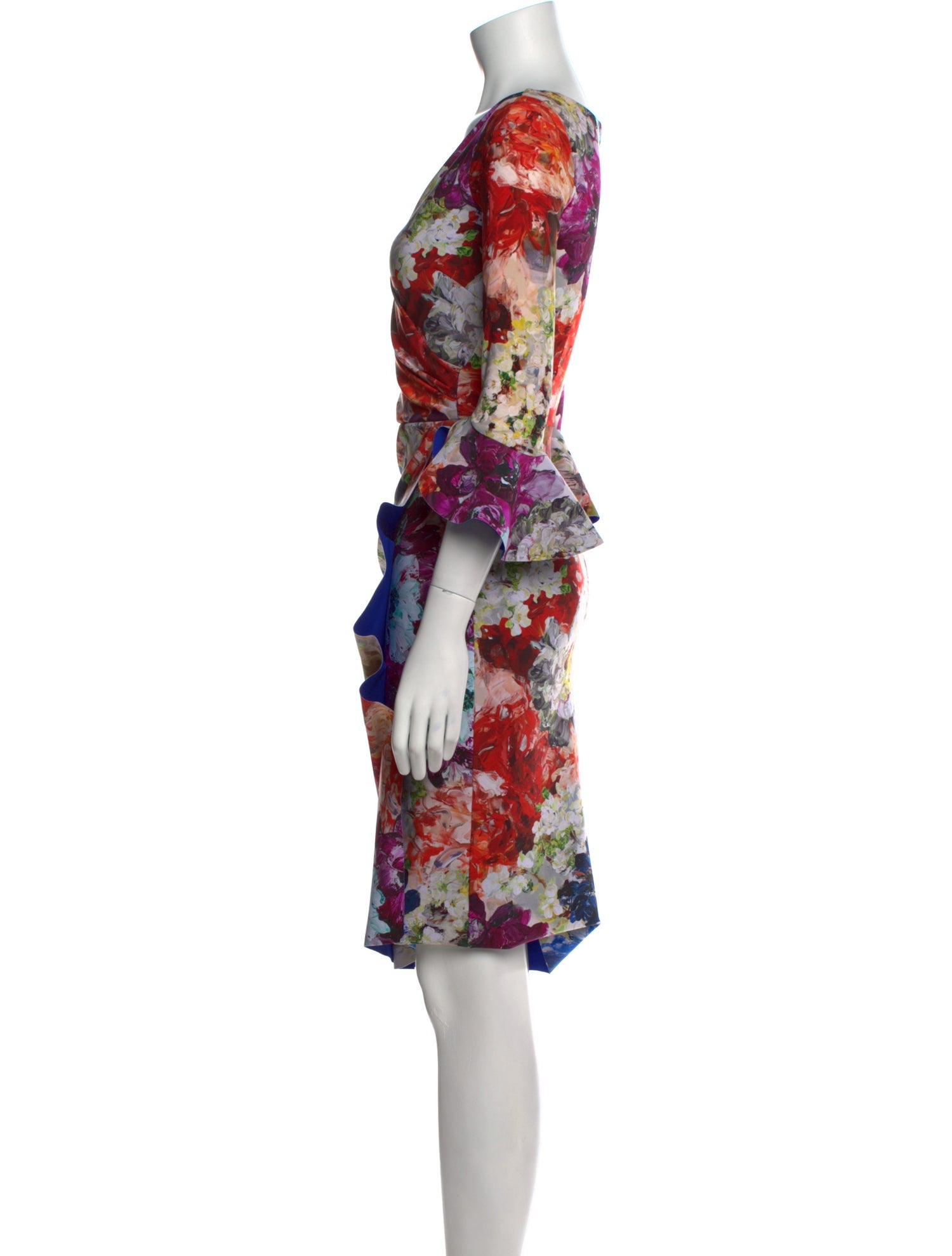 Chiara Boni Floral Print Knee-Length Dress