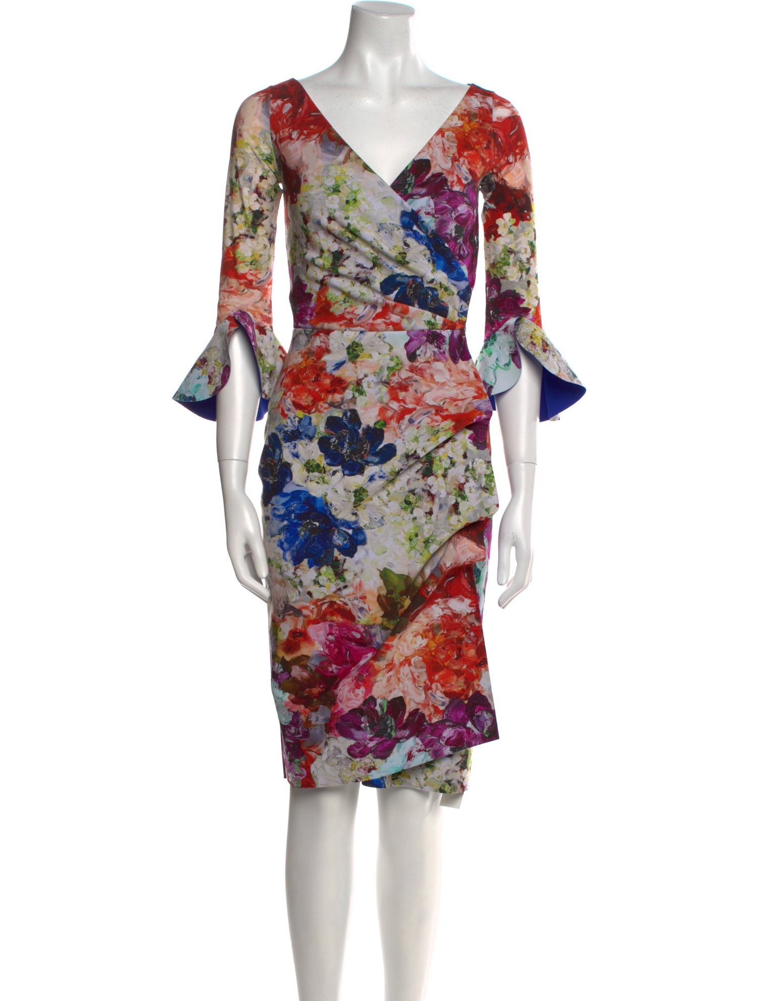 Chiara Boni Floral Print Knee-Length Dress