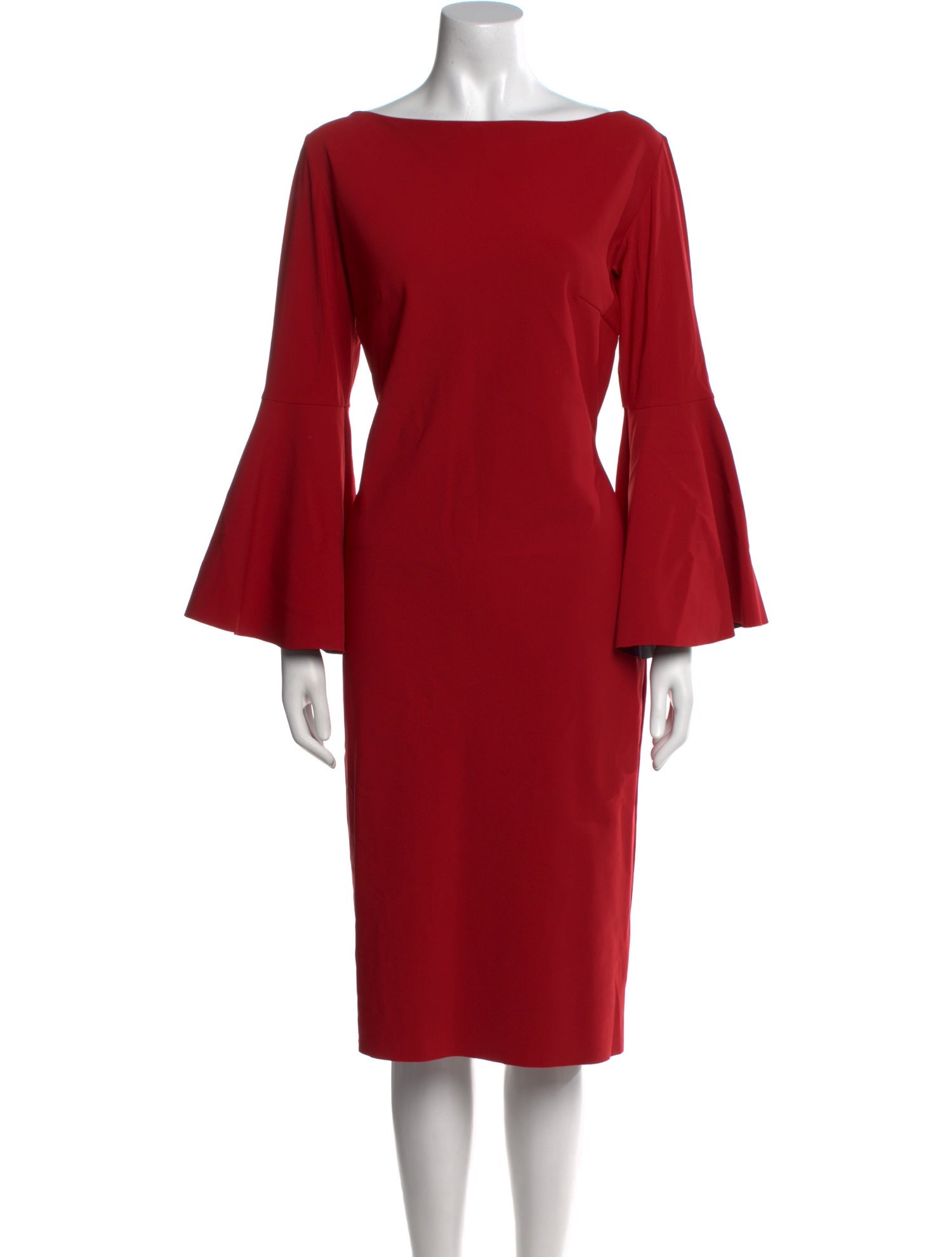 Chiara Boni Bateau Neckline Midi Length Dress