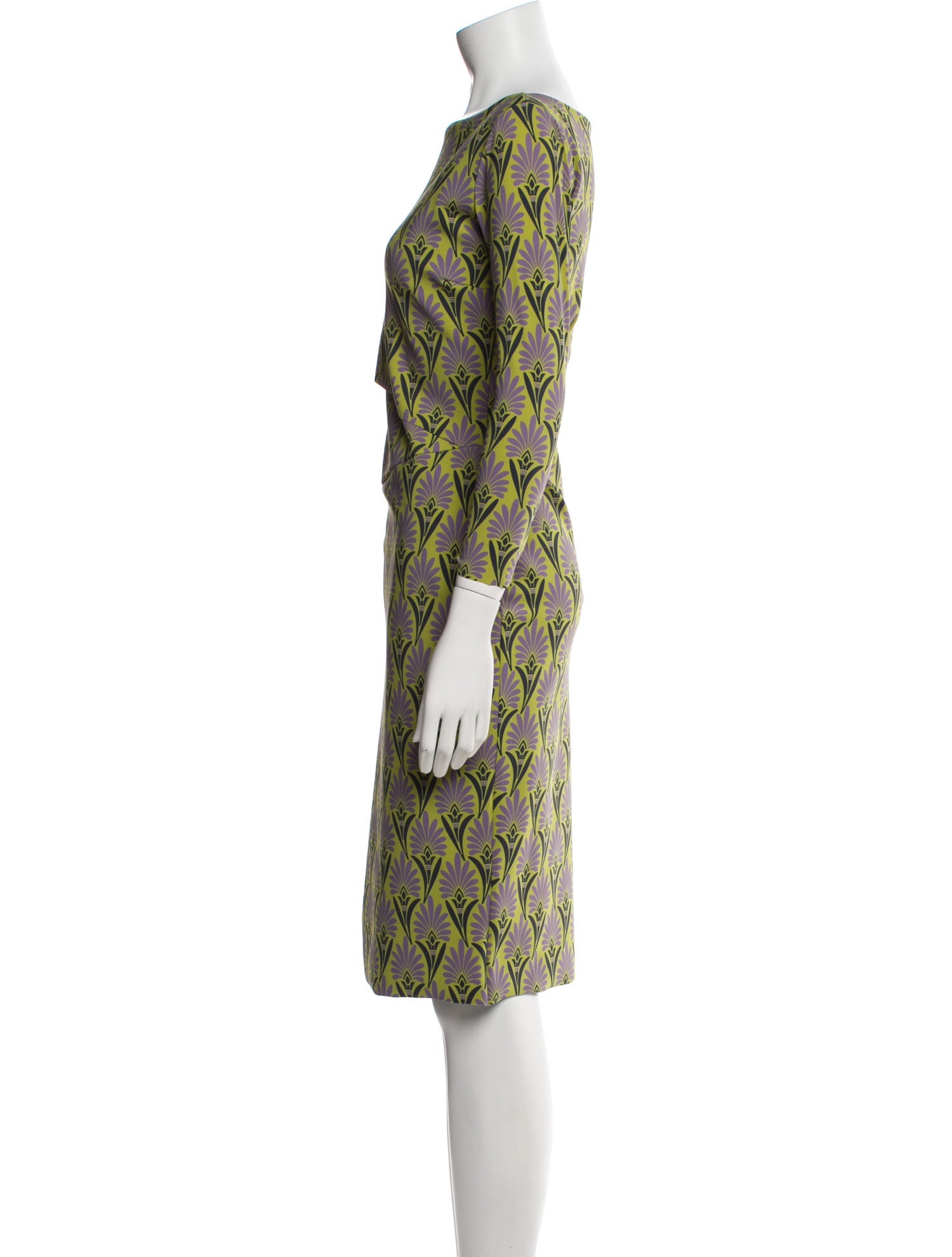 Chiara Boni Printed Knee-Length Dress w/ Tags