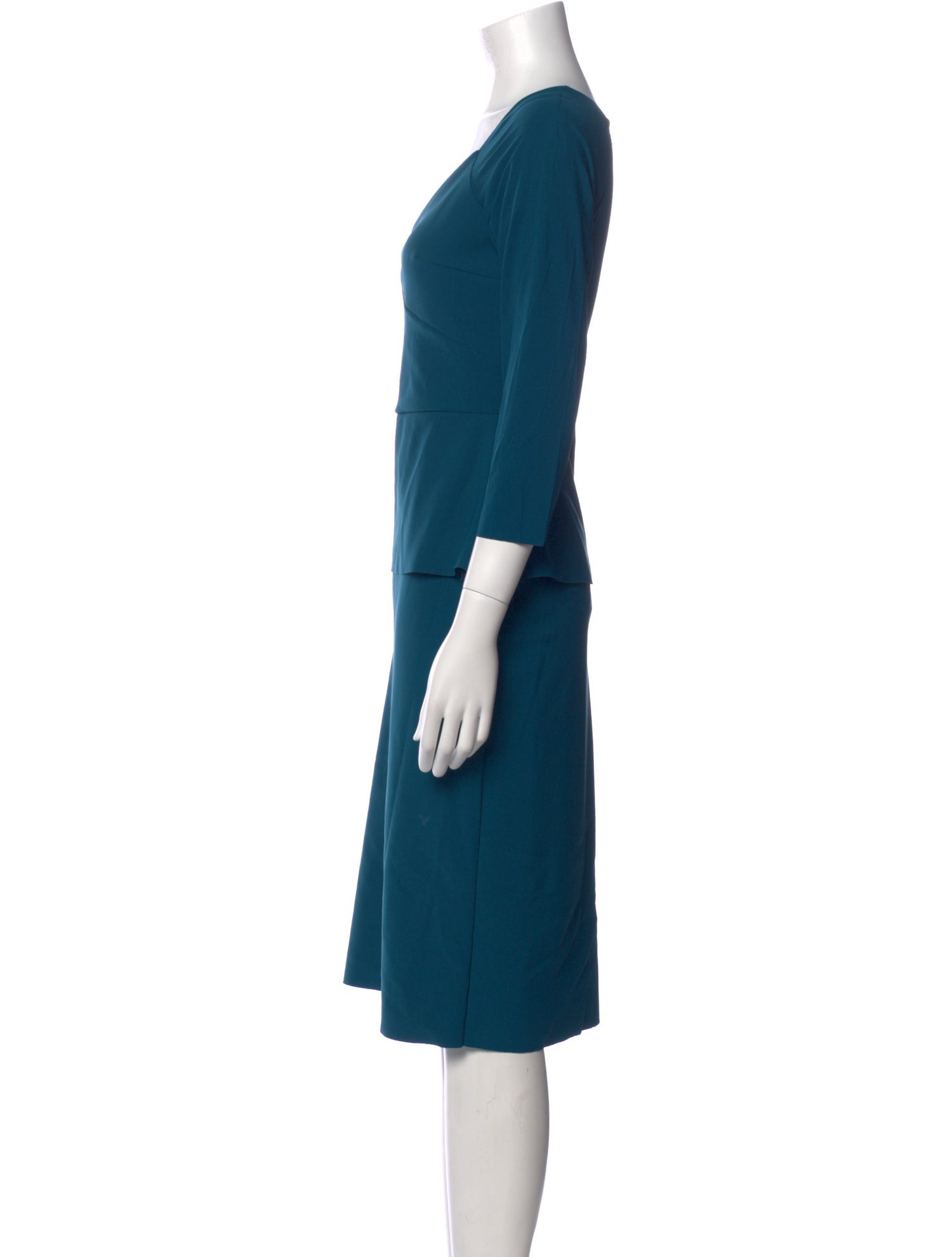 Chiara Boni V-Neck Knee-Length Dress