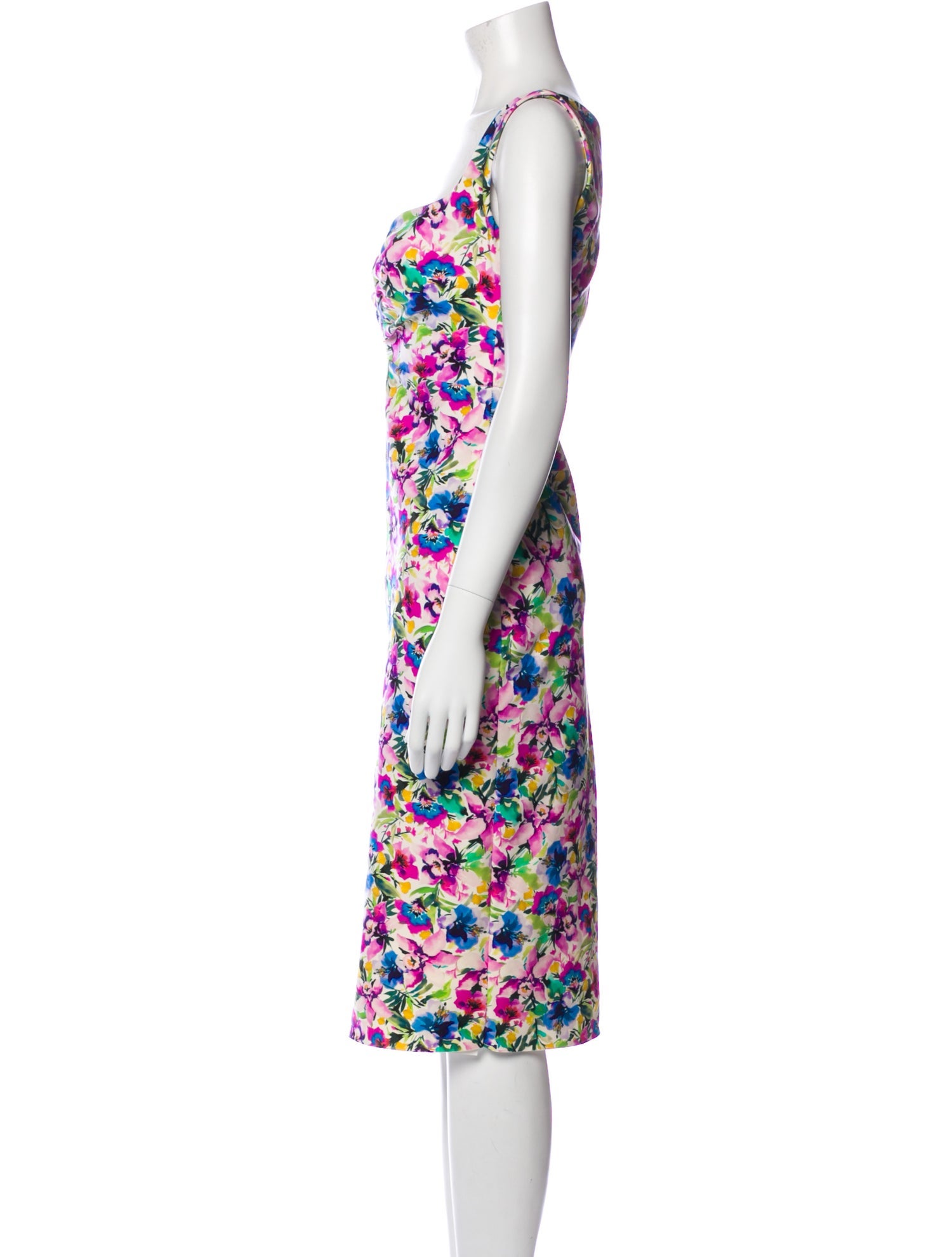 Chiara Boni Floral Print Knee-Length Dress
