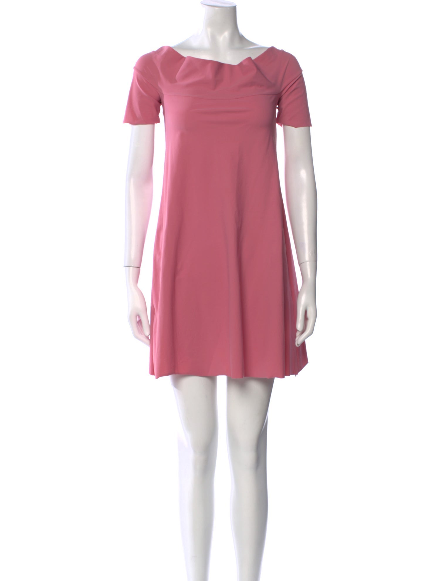 Chiara Boni Bateau Neckline Mini Dress