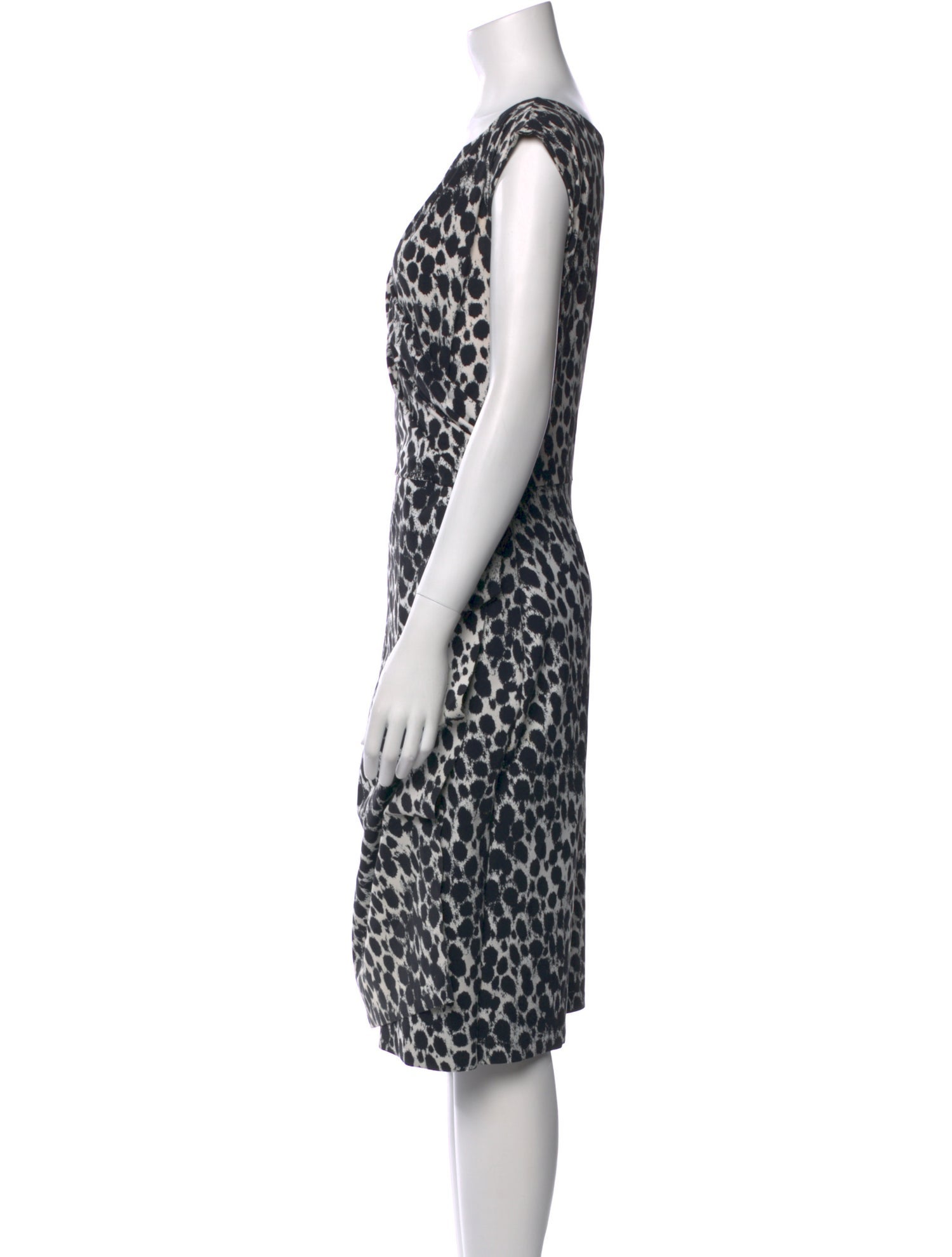 Chiara Boni Animal Print Knee-Length Dress