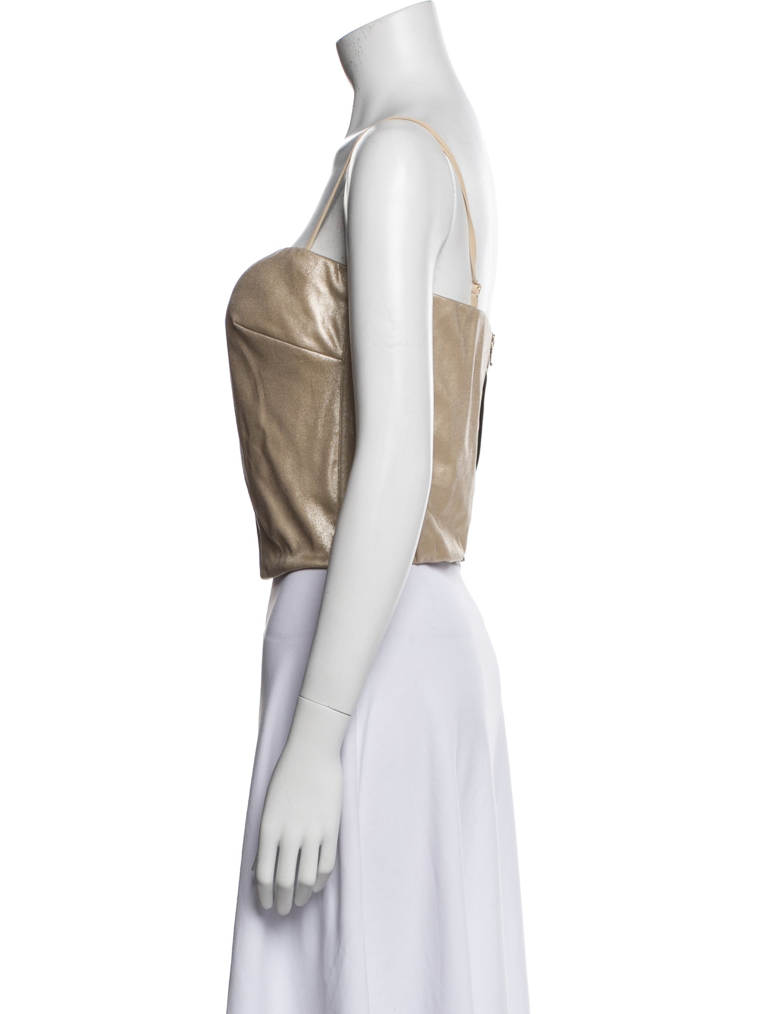 Chiara Boni V-Neck Sleeveless Crop Top w/ Tags