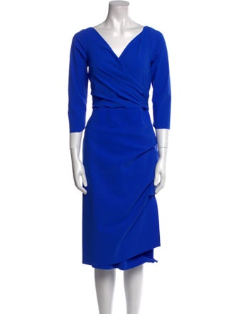 Chiara Boni V-Neck Midi Length Dress