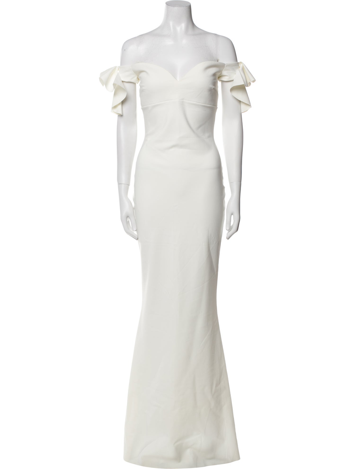 Chiara Boni Off-The-Shoulder Long Dress