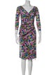 Chiara Boni Floral Print Knee-Length Dress