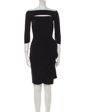 Chiara Boni Bateau Neckline Knee-Length Dress