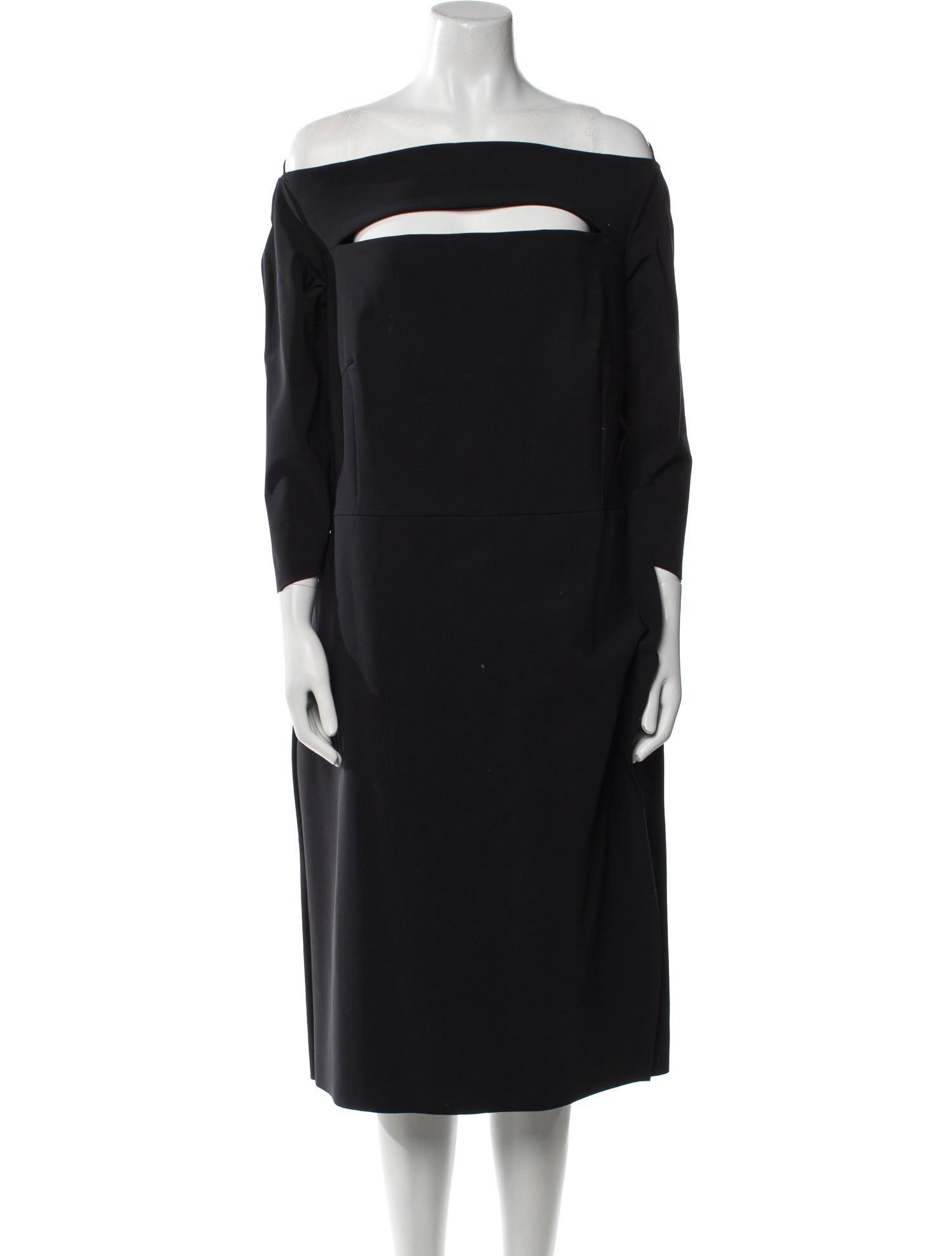 Chiara Boni Off-The-Shoulder Midi Length Dress