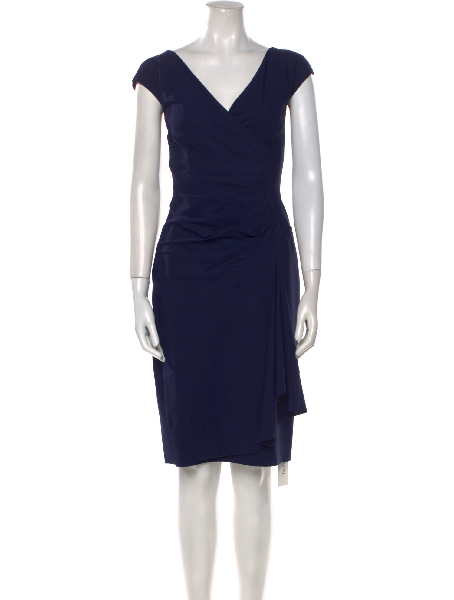 Chiara Boni V-Neck Knee-Length Dress