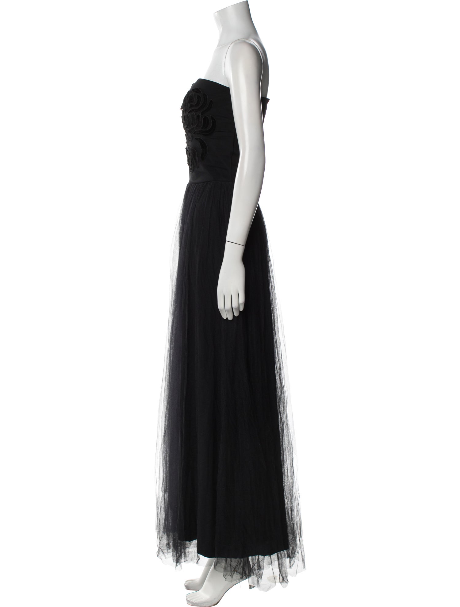 Chiara Boni Strapless Midi Length Dress