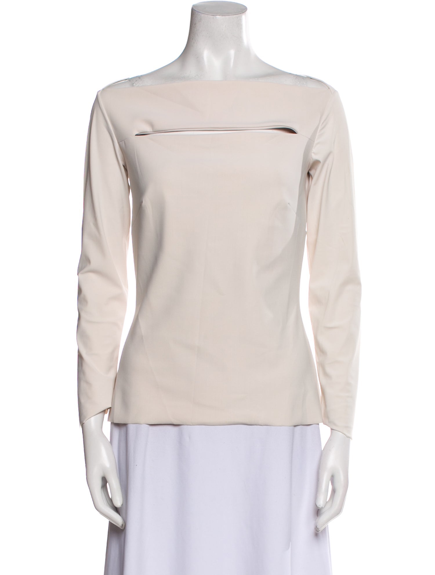 Chiara Boni Bateau Neckline Three-Quarter Sleeve Top