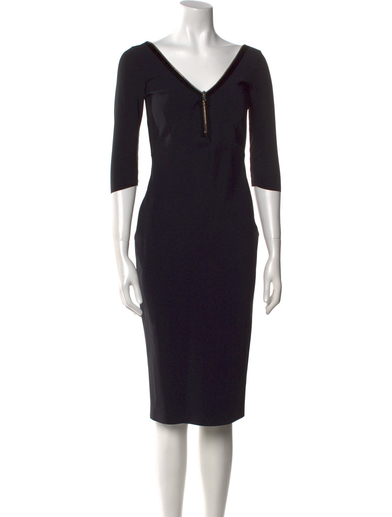 Chiara Boni V-Neck Knee-Length Dress