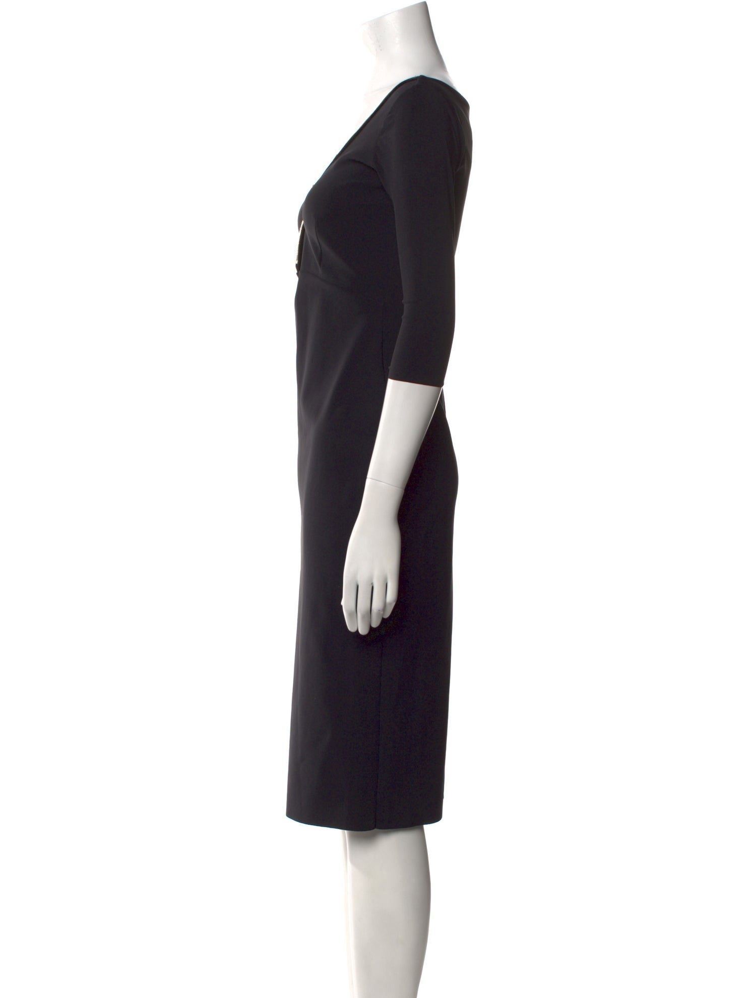 Chiara Boni V-Neck Knee-Length Dress