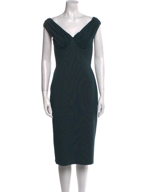 Chiara Boni V-Neck Knee-Length Dress