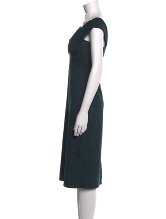 Chiara Boni V-Neck Knee-Length Dress