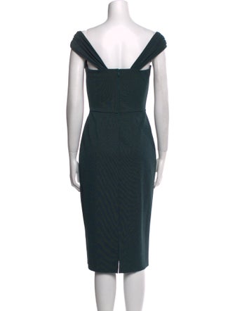 Chiara Boni V-Neck Knee-Length Dress