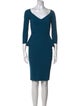 Chiara Boni V-Neck Knee-Length Dress