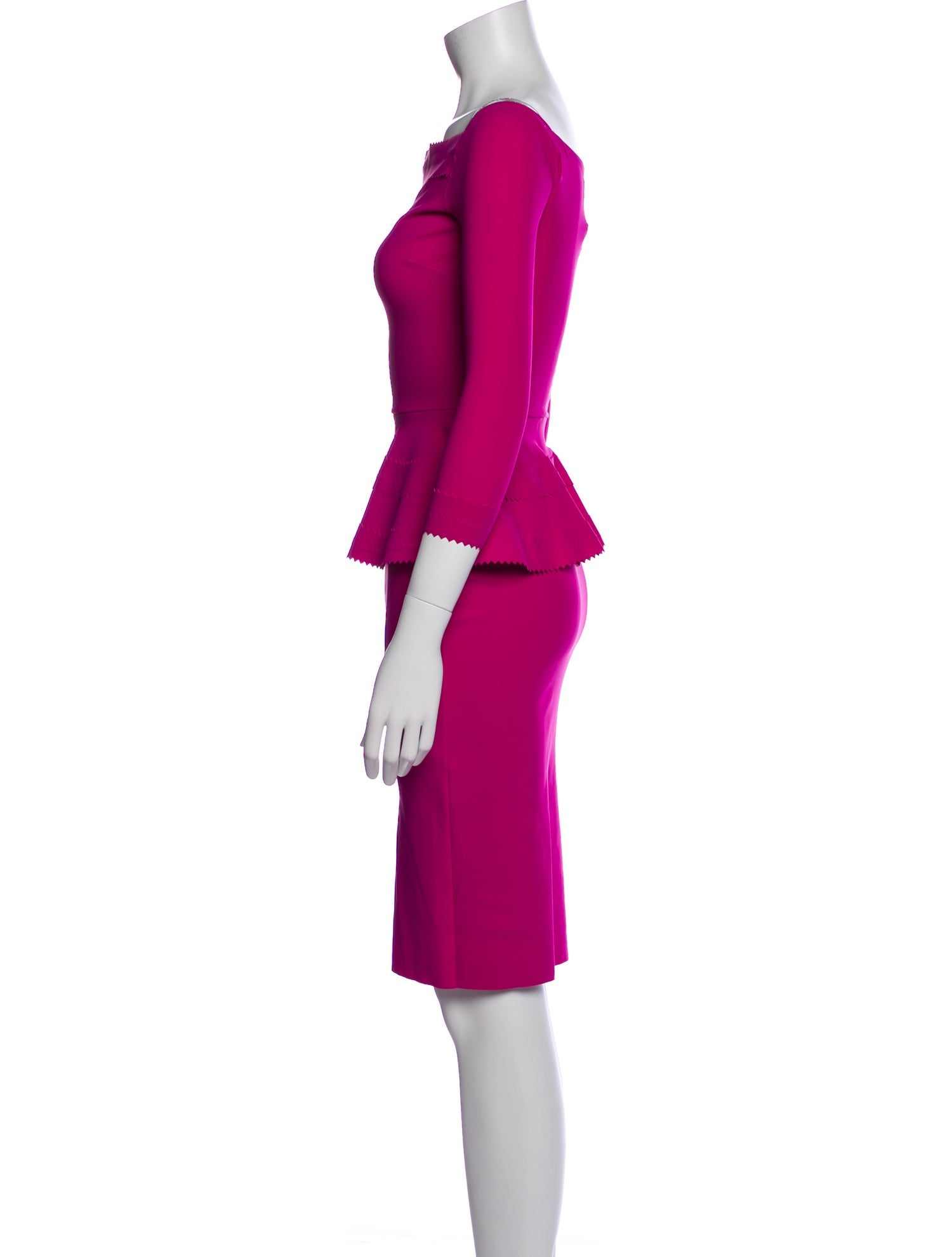 Chiara Boni Bateau Neckline Knee-Length Dress w/ Tags