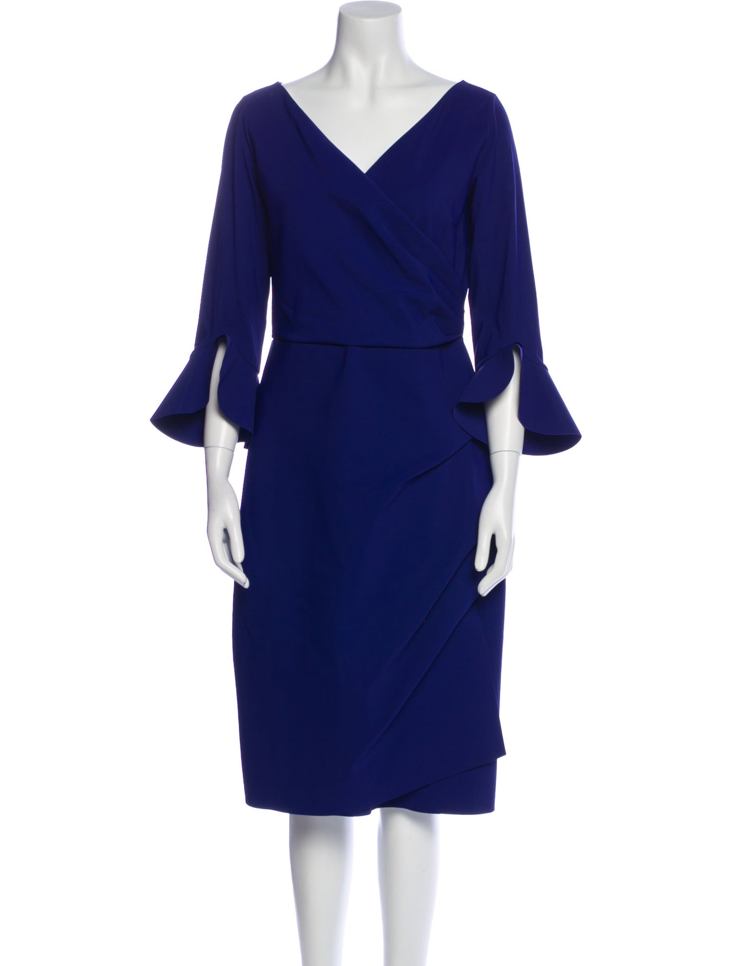 Chiara Boni V-Neck Knee-Length Dress