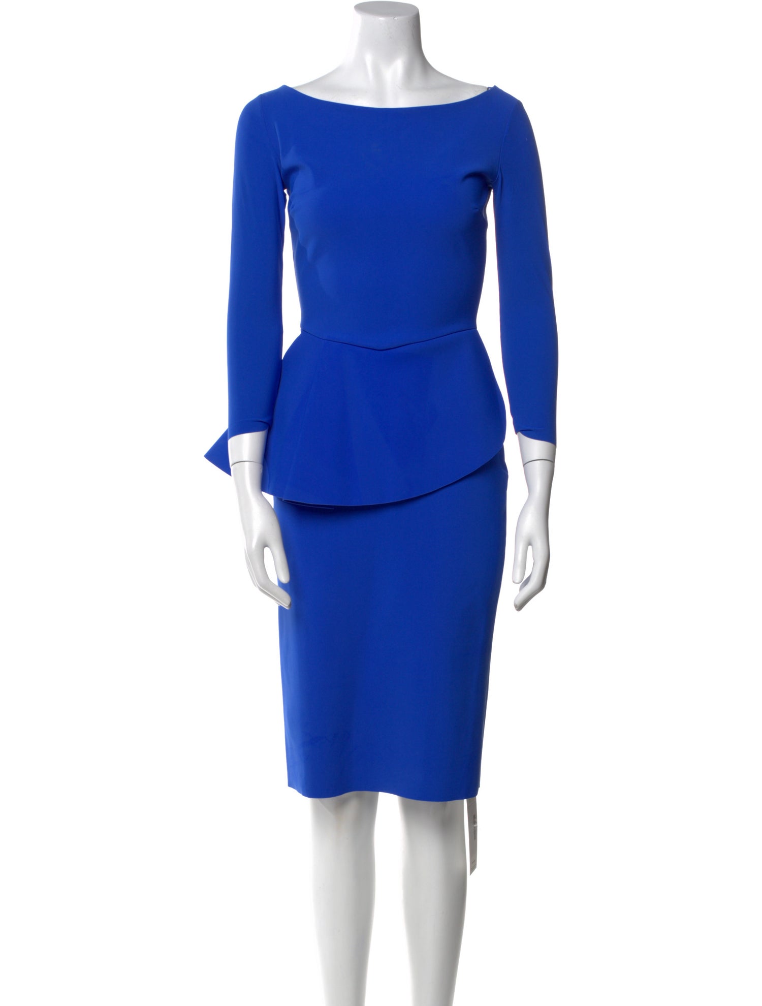 Chiara Boni Bateau Neckline Knee-Length Dress w/ Tags