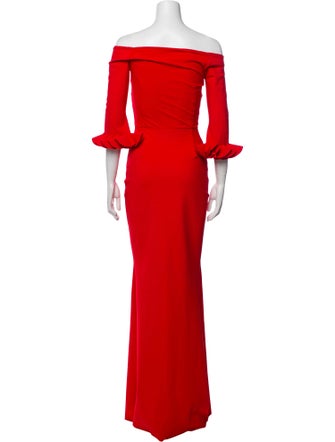 Chiara Boni Off-The-Shoulder Long Dress