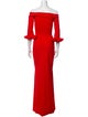 Chiara Boni Off-The-Shoulder Long Dress