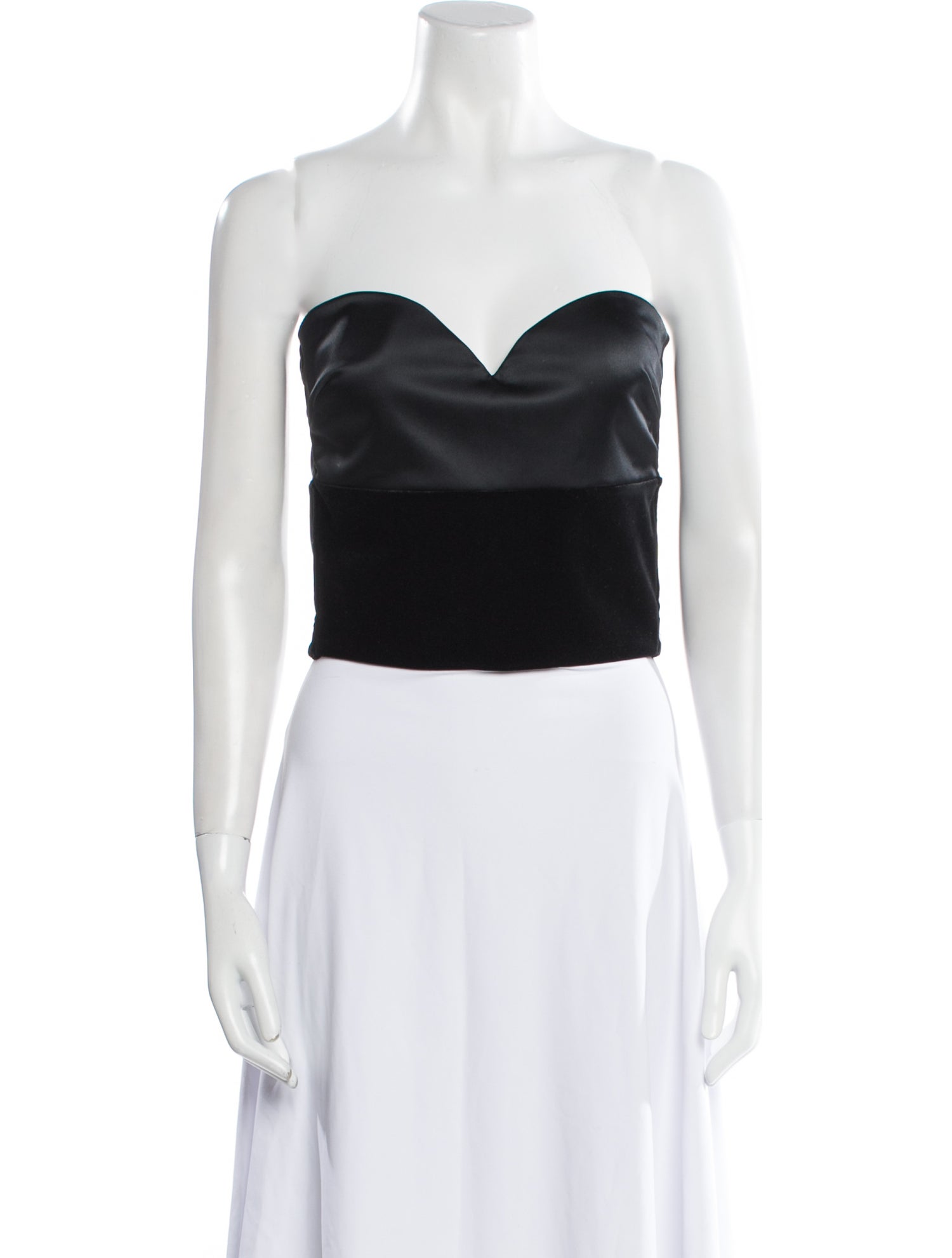 Chiara Boni Strapless Crop Top