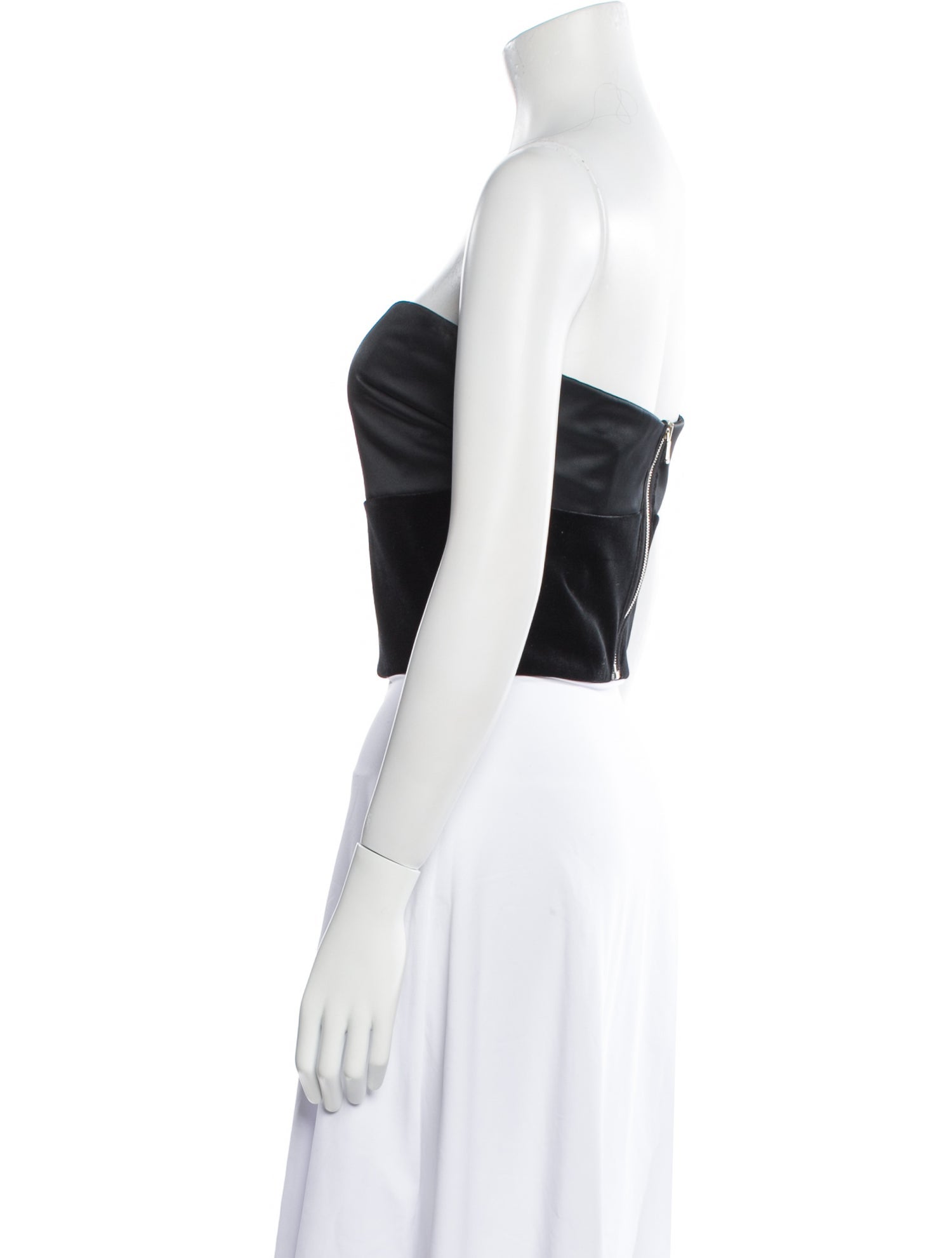 Chiara Boni Strapless Crop Top