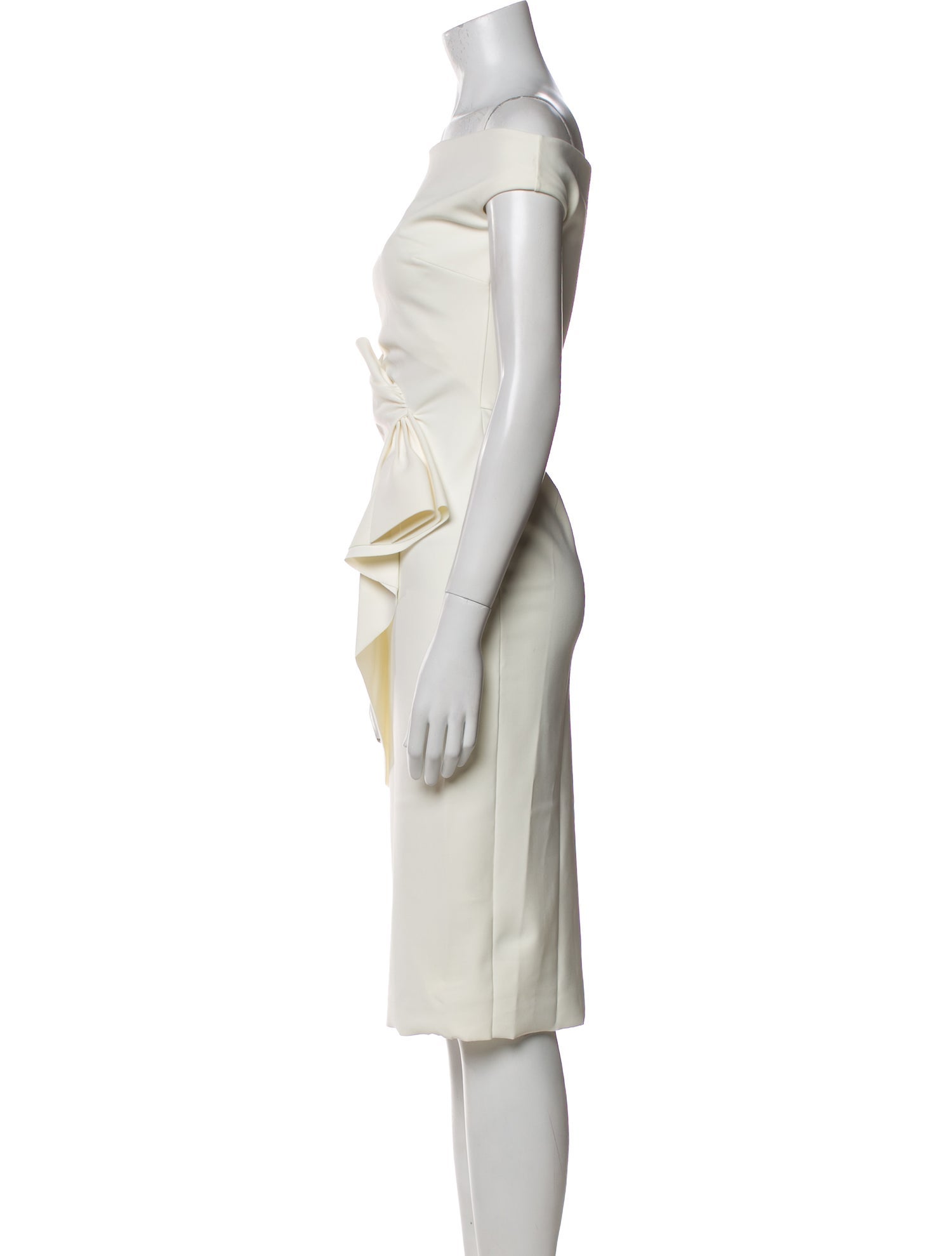 Chiara Boni Off-The-Shoulder Knee-Length Dress