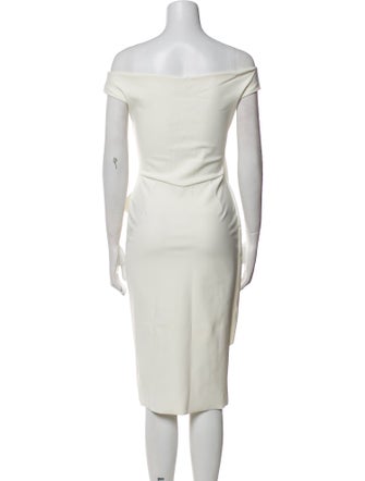 Chiara Boni Off-The-Shoulder Knee-Length Dress