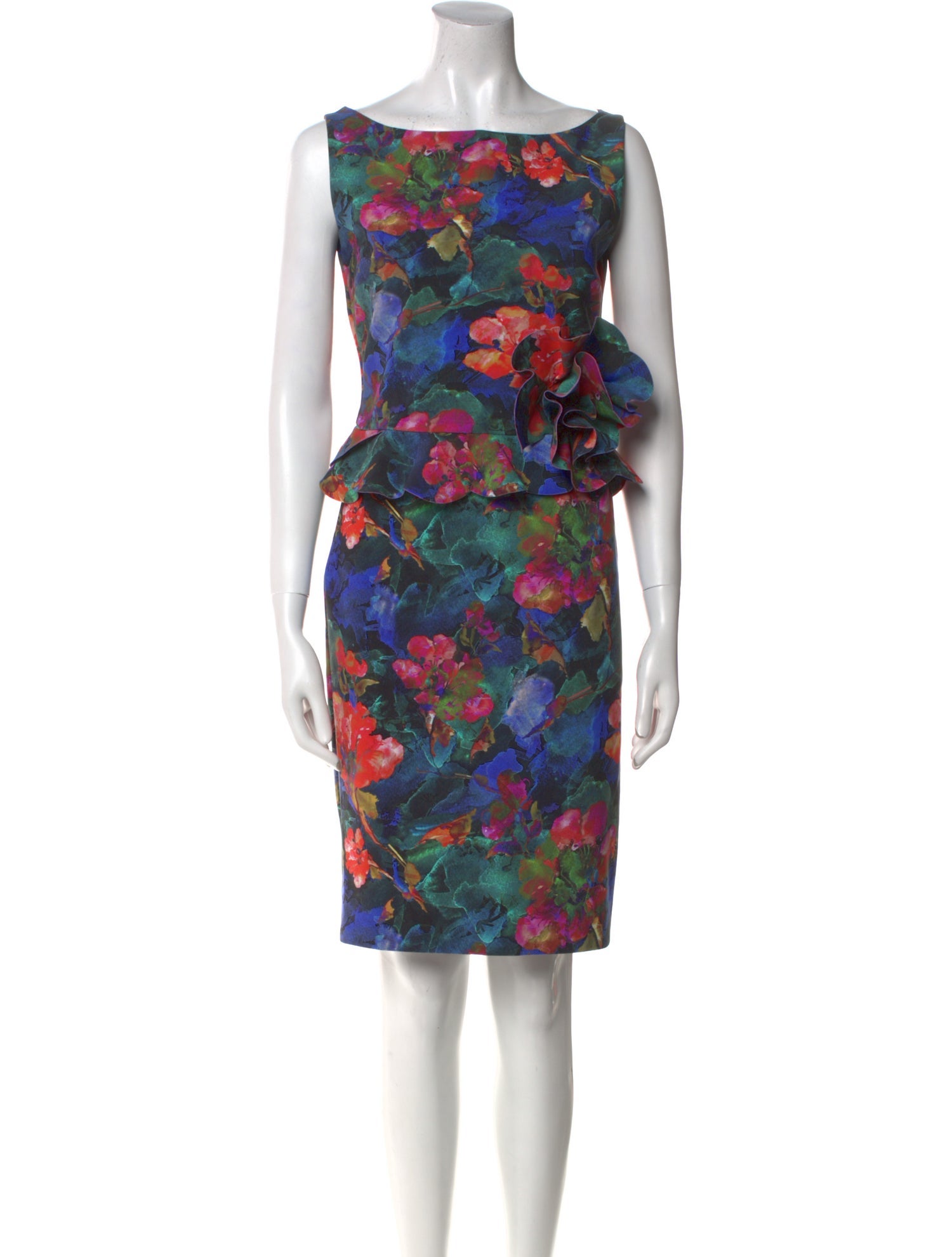 Chiara Boni Floral Print Knee-Length Dress