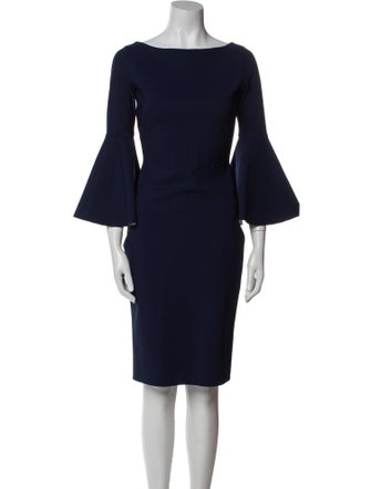 Chiara Boni Bateau Neckline Knee-Length Dress