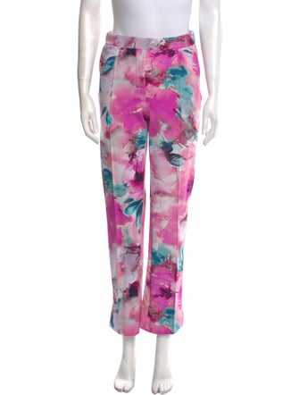 Chiara Boni Floral Print Straight Leg Pants