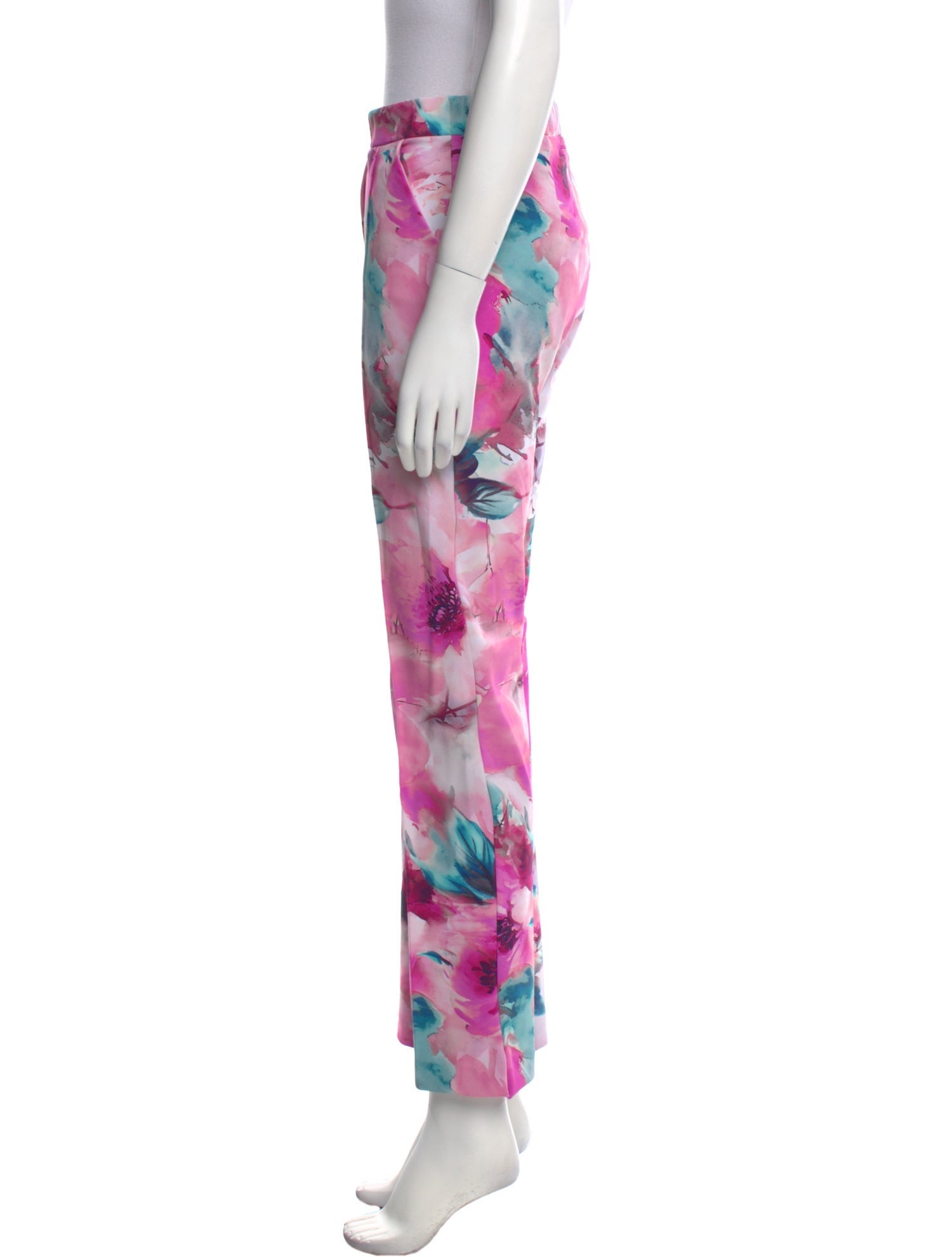 Chiara Boni Floral Print Straight Leg Pants