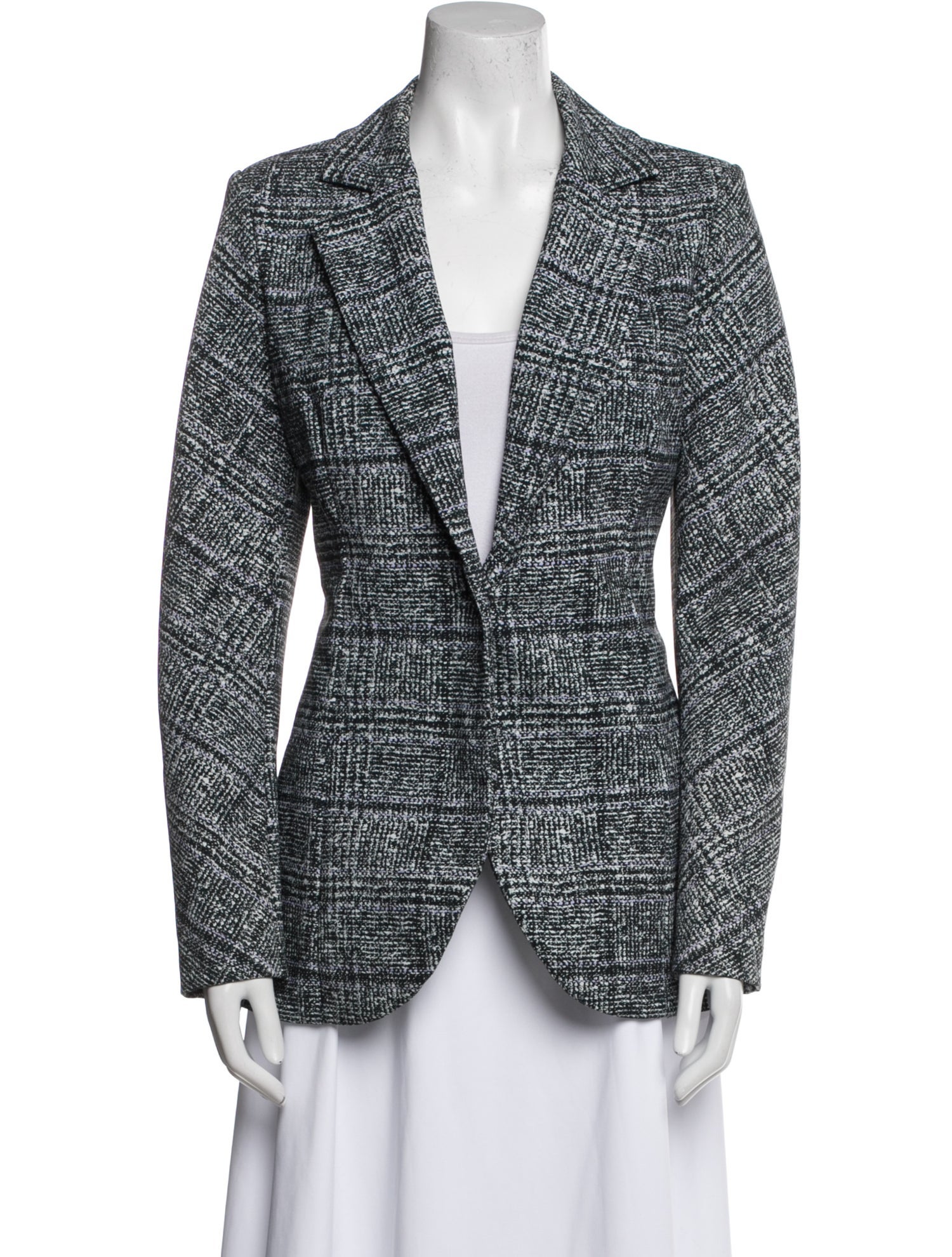Chiara Boni Tweed Pattern Blazer