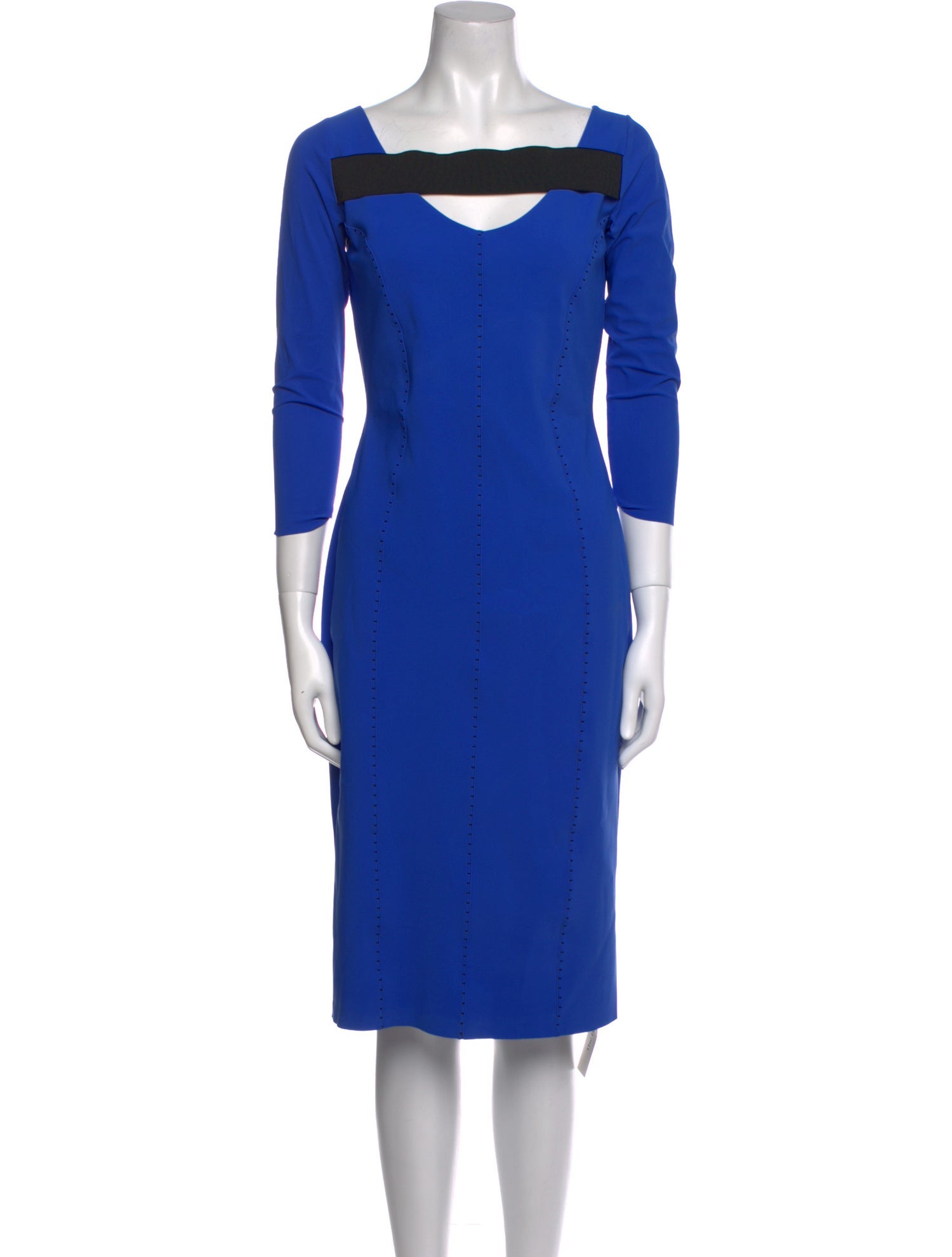 Chiara Boni Square Neckline Midi Length Dress