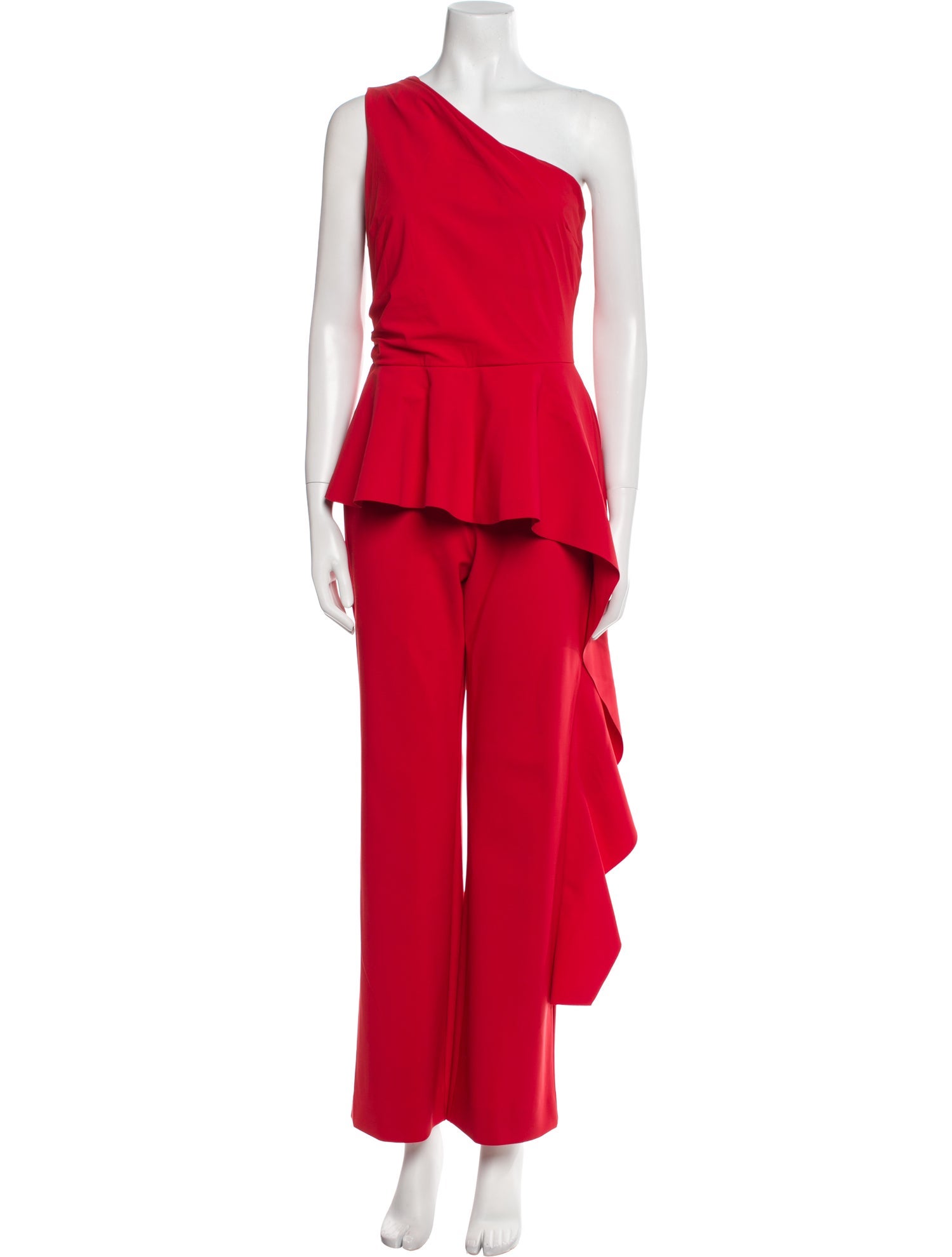 Chiara Boni Nylon One-Shoulder Jumpsuit